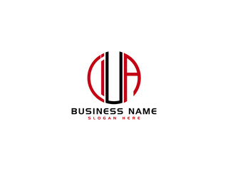 Letter IUA Logo Iocn Vector Image For Business