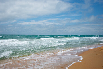 Summer and vacation. Relax at sea without people.