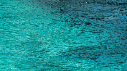 swimming pool with clean clear water. summer vacation concept