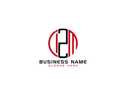 Letter IZM Logo Iocn Vector Image For Business
