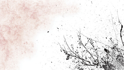 texture of old paper. old paper background. texture of black stripes on white paper. black and white abstraction. Paint roller distress overlay texture. Dirty isolated basis. Artistic messy banner bac