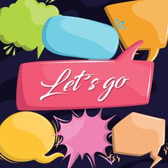 speech bubbles and thinking