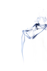 Smoke hot. Blur steam mist cloud, black natural steam smoke effect isolated on white background. For overlay in pollution, vapor cigarette, gas, dry ice.