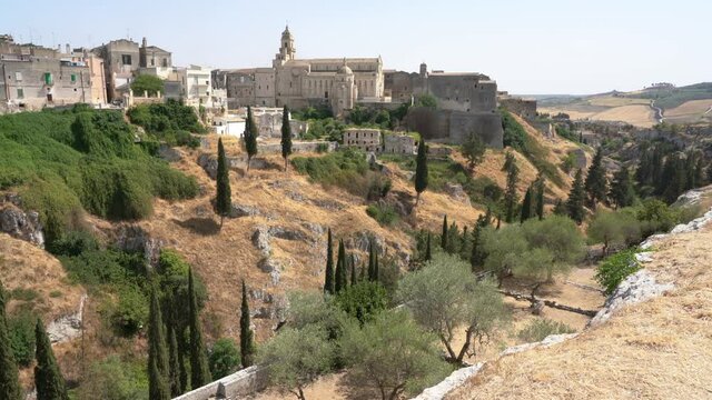 Gravina in Puglia on a sunny summer day, province of Bari, Apulia, southern Italy.