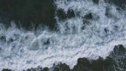 water flowing over rocks