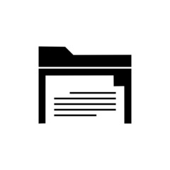 Files and folders vector icon.
