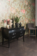 Boudoir. Luxurious interior in the vintage style...