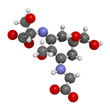 Shinorine sunscreen molecule. 3D rendering.