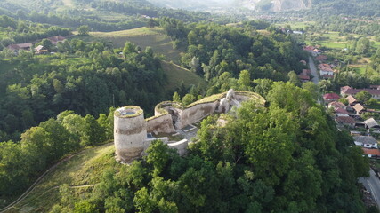Fortress on the top of the hill. Fortress Bologa
