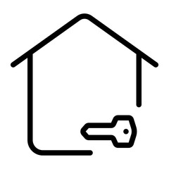 home key line icon