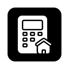 real estate glyph icon