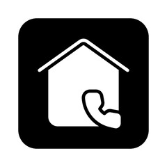 call home glyph icon