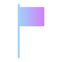 location flag flat gradient icon