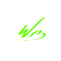 wB handwritten logo for identity