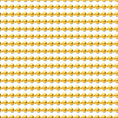 Golden luxury background with beads. Vector illustration.