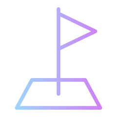 flag location gradient icon