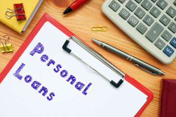  Personal Loans phrase on the page.