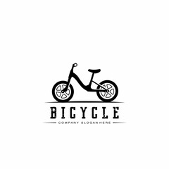 Bike Logo Icon Vector, vehicle for sports, racing, casual, downhill, retro template