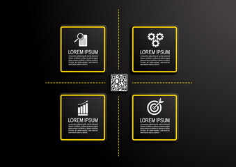 infographics business, process chart design template for presentation, abstract timeline elements.