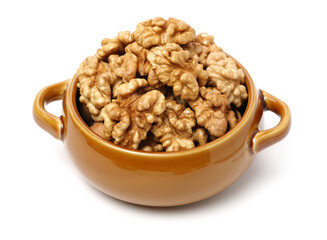 walnuts on a white background