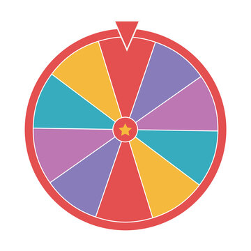 Wheel of fortune vector illustration. Wheel of fortune logo
