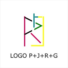 LATTER P J R G logo vector icon illustration