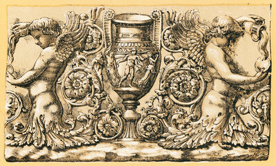 Antique illustration of the grammar of ornament by Owen Jones