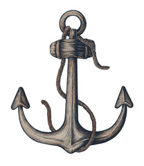 Hand drawn metal shank anchor © Rawpixel.com