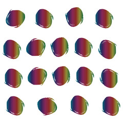 Colorful Brushes Distress. Watercolor Handwritten. Grungy Japanese. Stroke Chinese. Ink Acrylic. Brushstroke Isolated. Grungy Graffiti. Paintbrush Japanese. Grungy Collection.