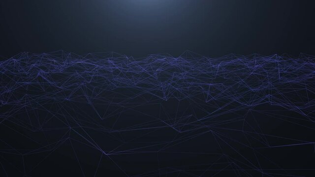 Video of wave forms pulsating at frequencies depicting technology or data or big data form. Apt for internet, web , digital, crypto currency and websites.
