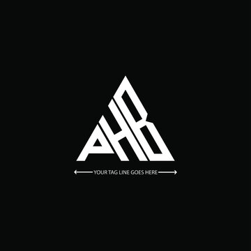 PHB letter logo creative design. PHB unique design
