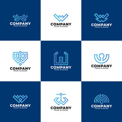 Letter W Logo Monogram Collection