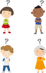 Children of diverse races wondering, SDGs