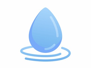 water drop rain weather nature single isolated icon with smooth style