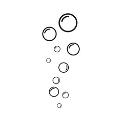 bubbles icon vector element design template