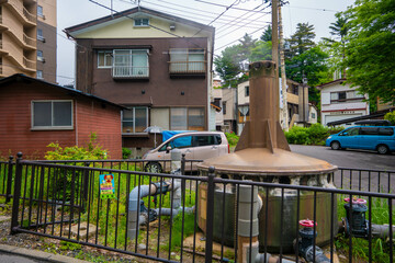 群馬県吾妻郡草津町の草津温泉に旅行している風景 A scene from a trip to Kusatsu Onsen in Kusatsu-machi, Agatsuma-gun, Gunma Prefecture. 