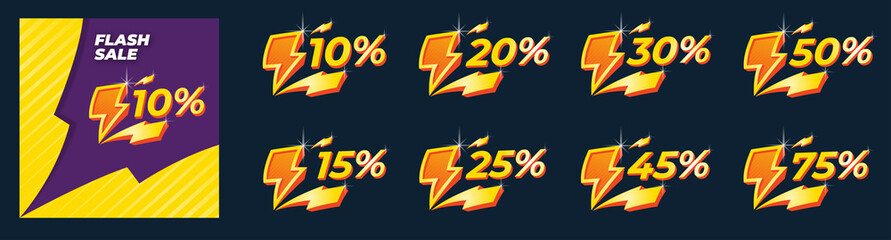 content fast sale discount icon