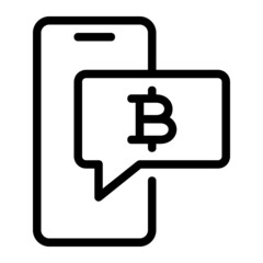 Thai Baht Related Mobile Phone Notification Icon