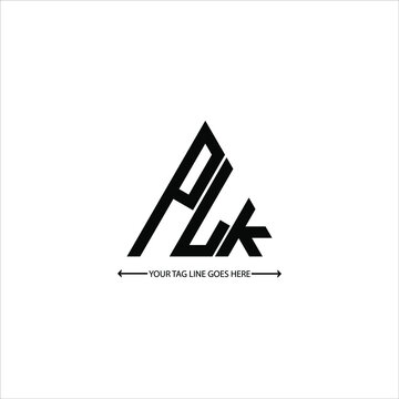 PLK letter logo creative design. PLK unique design

