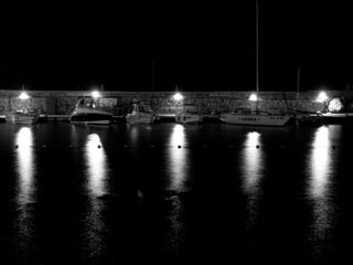 charles bridge at night