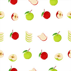Illustration of apple seamless pattern