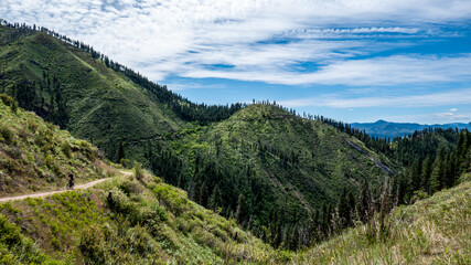 Mountain biker in Eastern Washington 