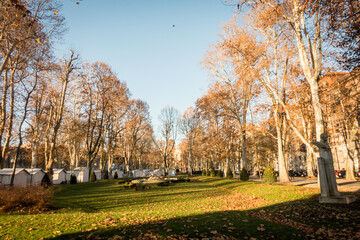 Early Winter Landscape in Zagreb, Croatia