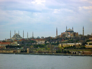 Istanbul, Turkey, famous gateway Bosporus Eurasia and cruise destination for antique historic tours...
