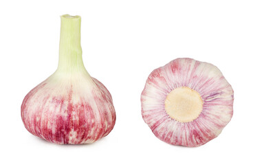Fresh garlic isolated on a white background