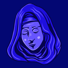 Nun head face