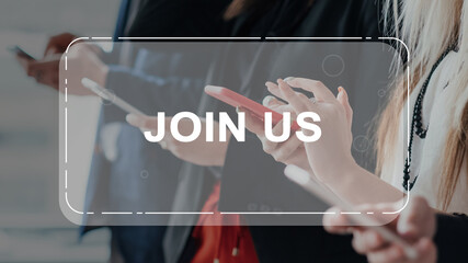 join us social media people using smartphones