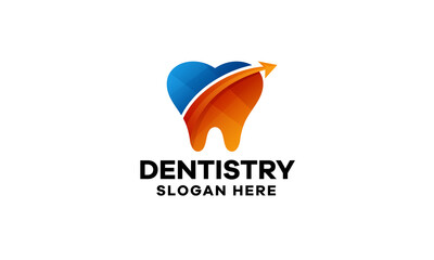 Fototapeta na wymiar Dentistry Gradient Logo