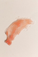 Body scrub of honey sugar peeling. Neutral Background.