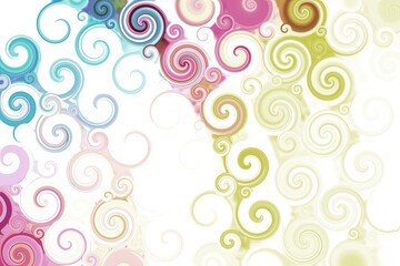 秋色のグルグル渦巻の背景素材 秋色のテクスチャ